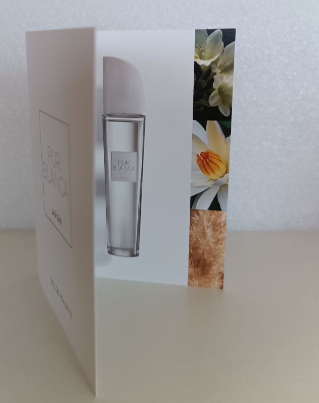 AVON Pur Blanca EdT / Karte mit Duftprobe